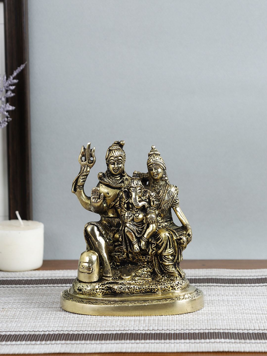 Imli Street Gold-Toned Shiva Family Showpiece Price in India