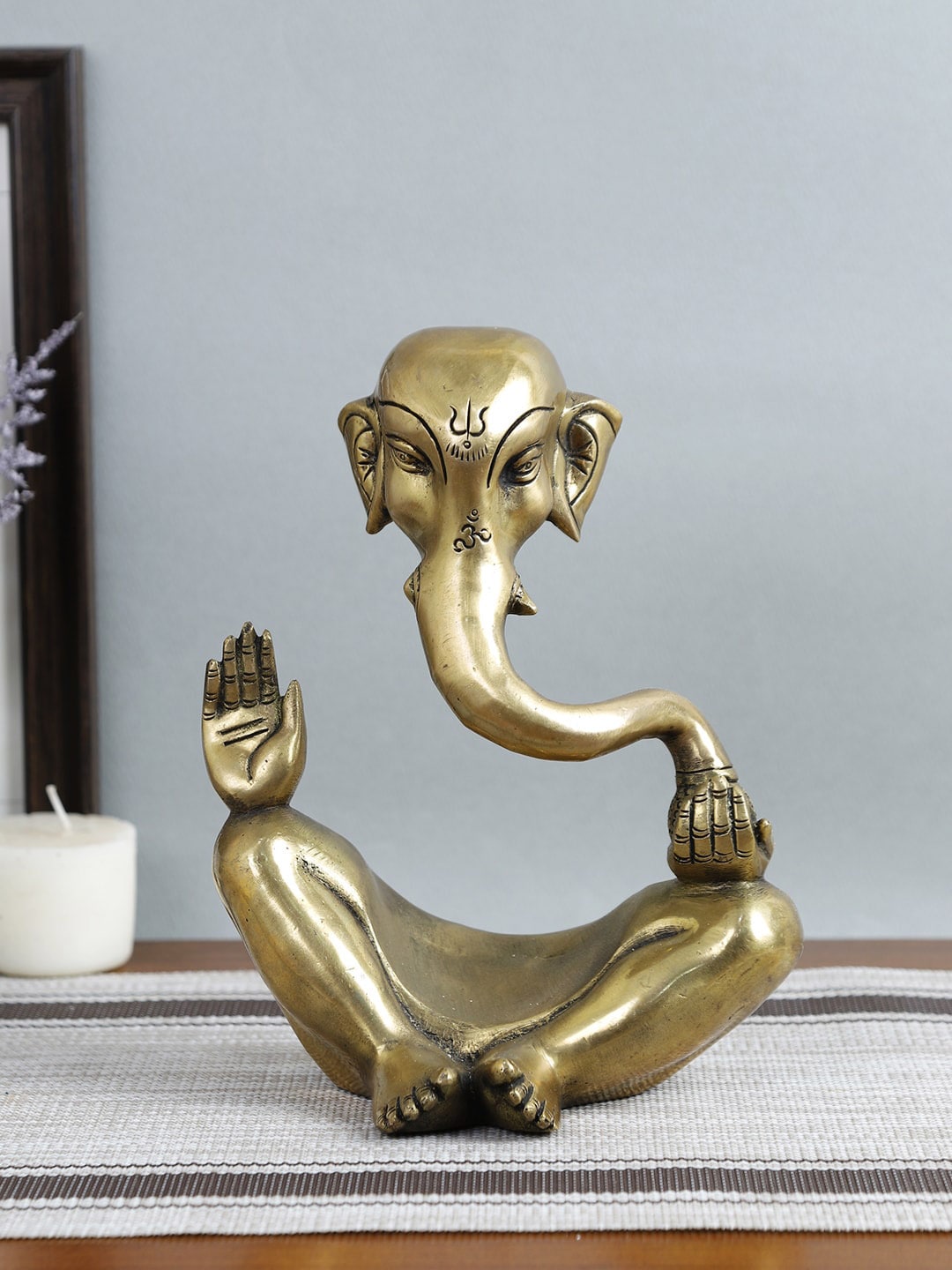 Imli Street Gold-Toned Modern Ganesh Showpiece Price in India