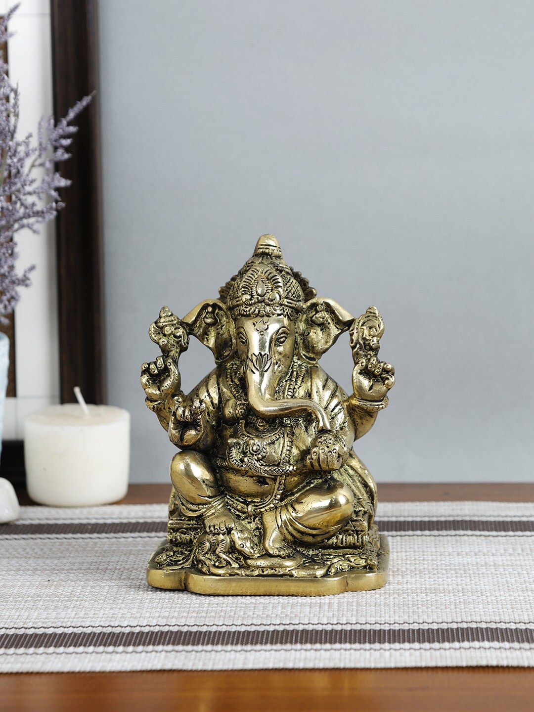 Imli Street Gold-Toned Big Ganesh Showpiece Price in India