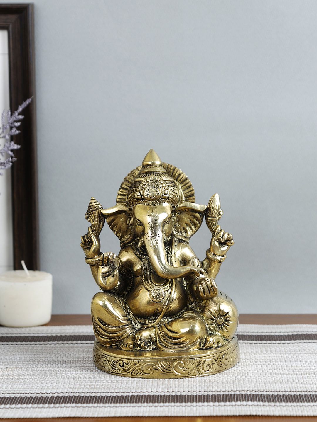 Imli Street Gold-Plated Ganesh 4 Hands Showpiece Price in India