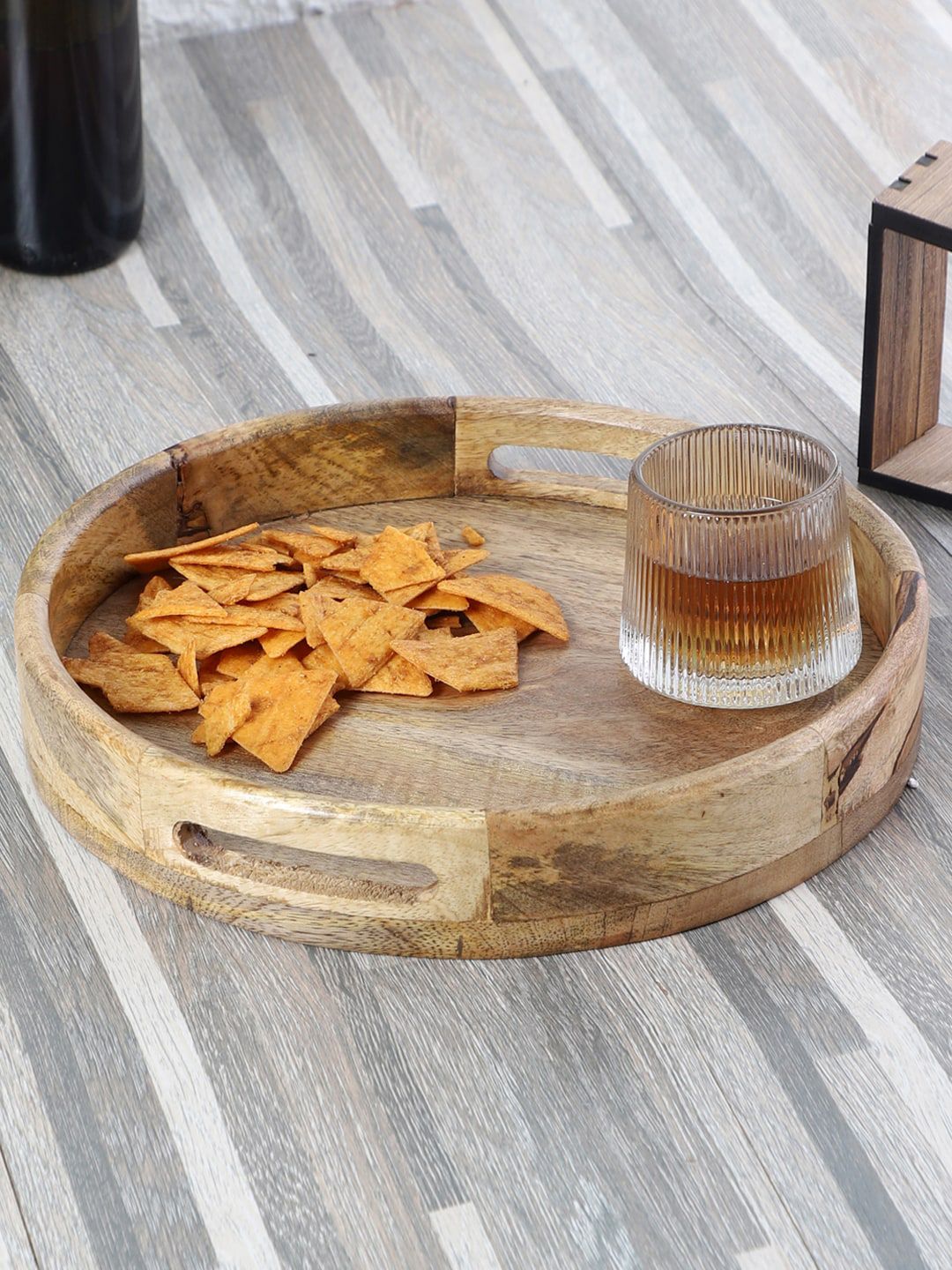 CDI Brown Wooden Serving Trays Price in India