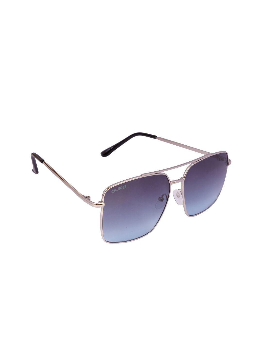 Duke Blue Lens & Steel-Toned Square Sunglasses with UV Protected Lens DUKE-A1869-C1 Price in India