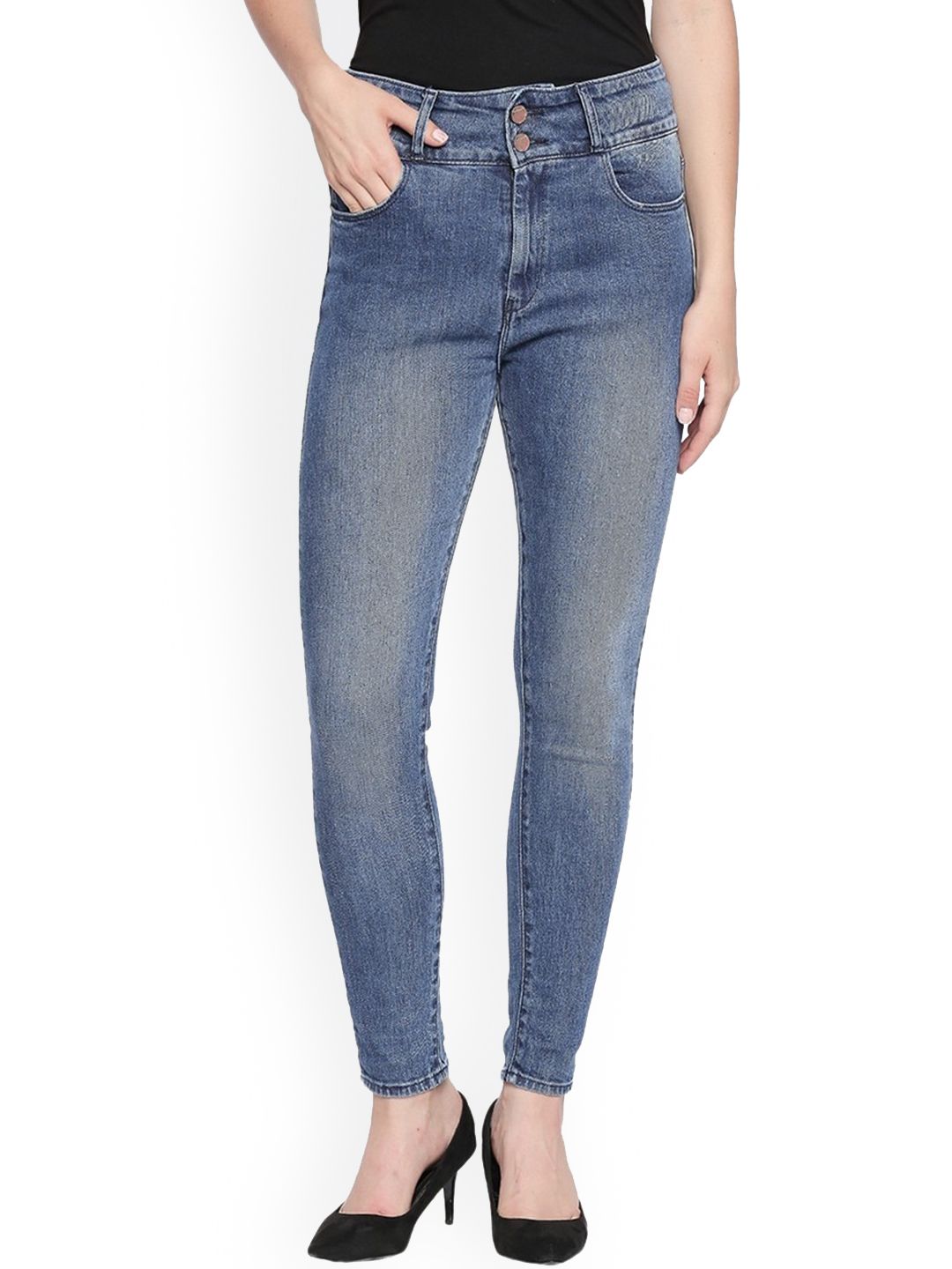 SPYKAR Women Blue Alicia Super Skinny Fit Light Fade Jeans Price in India