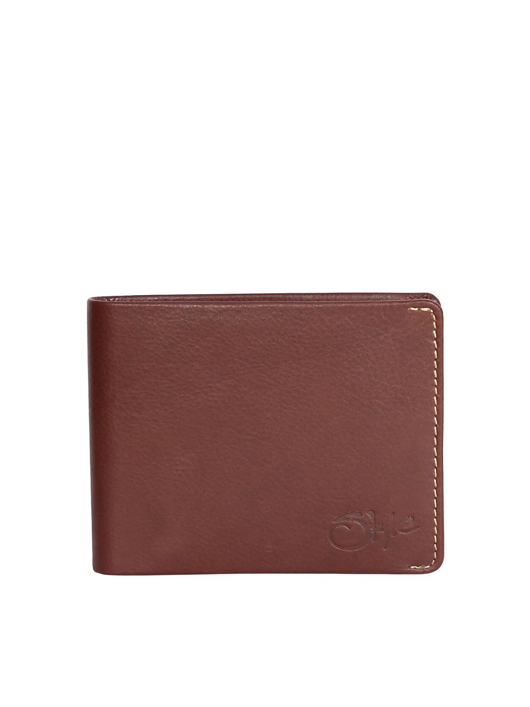 Style SHOES Unisex Brown Leather Two Fold RFID Wallet Price in India