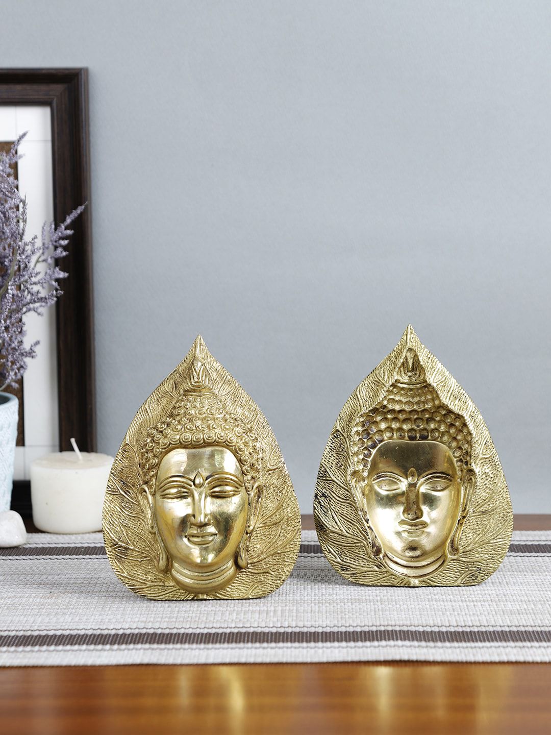 Imli Street  Set Of 2 Leaf Buddha Showpieces Price in India