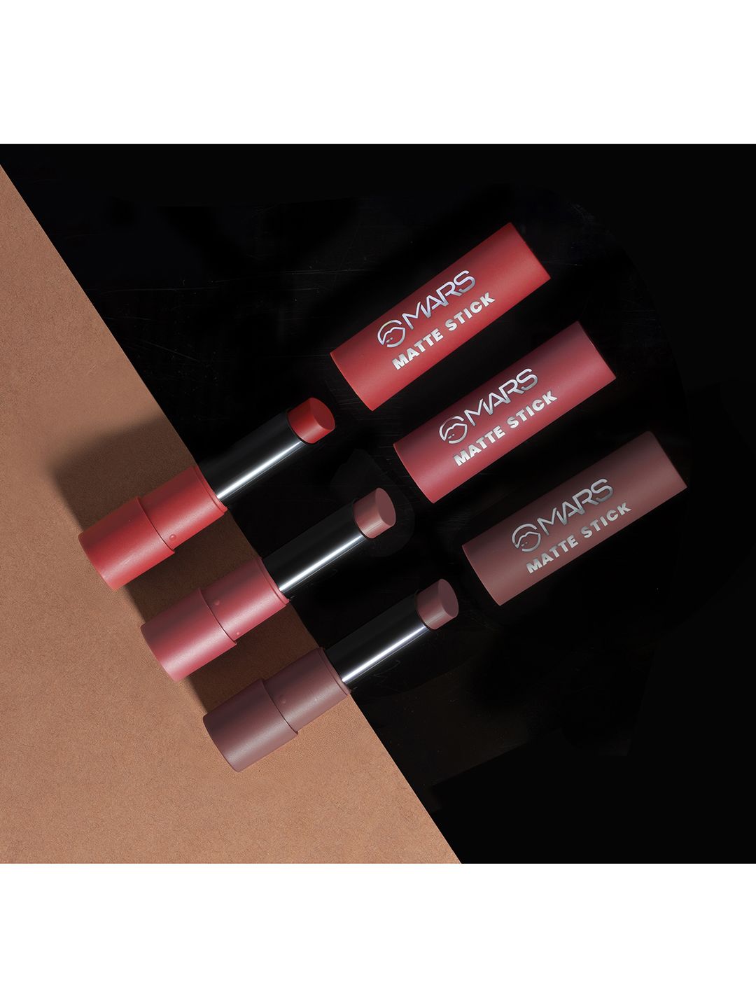 MARS Set of 3 Matte Lipsticks Box - Reds and Maroons 01 Price in India