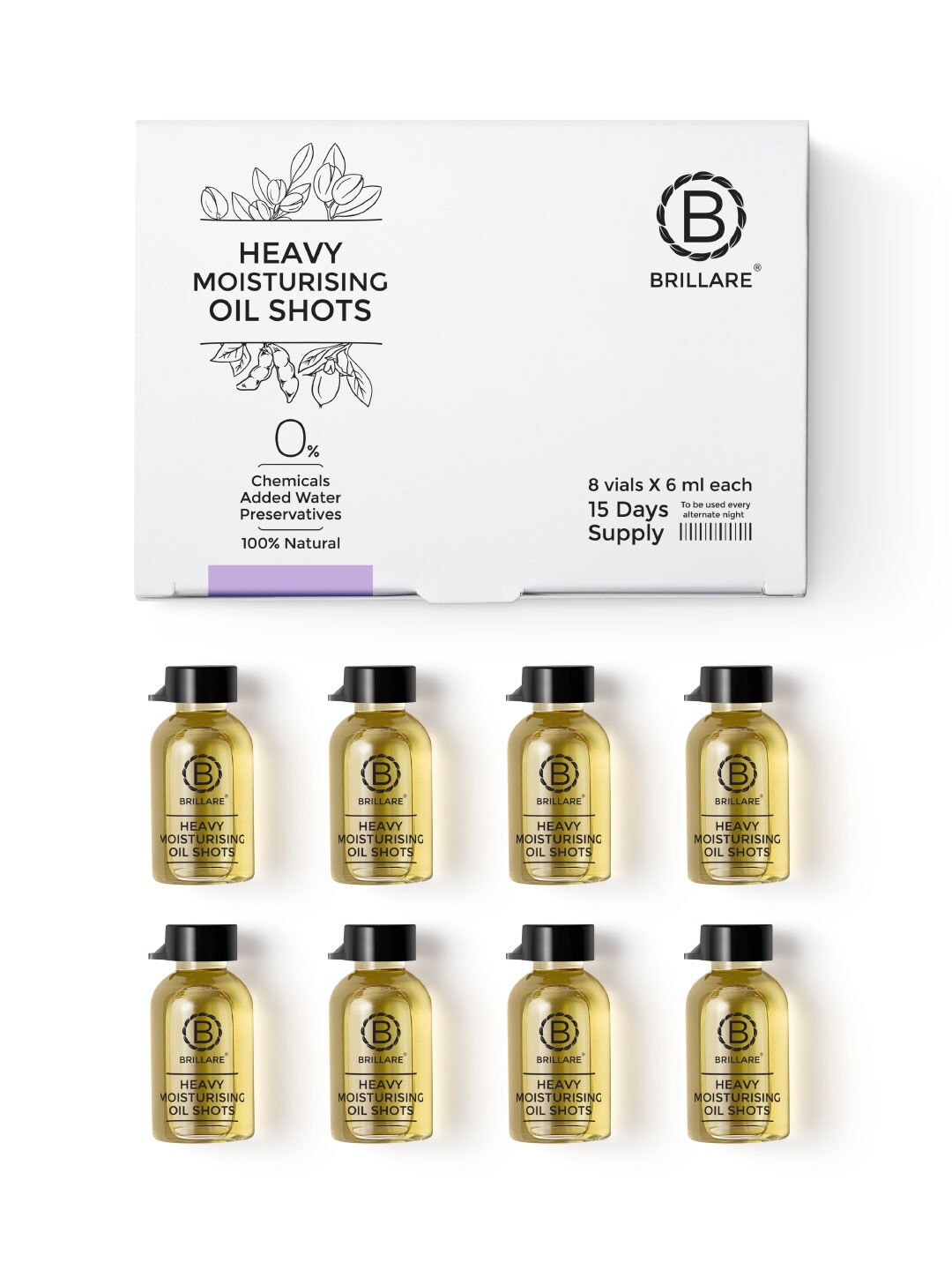 BRILLARE Heavy Moisturising Oil Shots for Dry & Frizzy Hair - 6 ml Each  Price in India, Full Specifications & Offers 