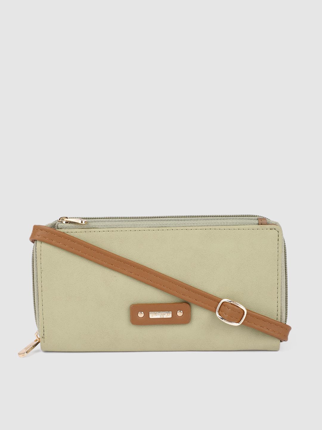 Baggit Women Beige Zip Around Wallet Price in India