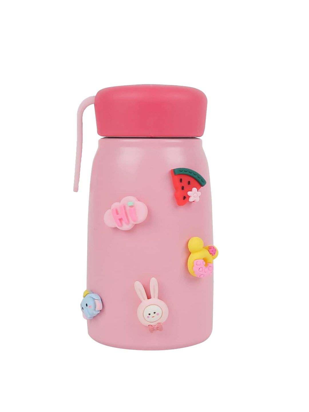 iSWEVEN Pink Solid Hyde Vacuum Insulated Stainless Steel Water Bottle Price in India