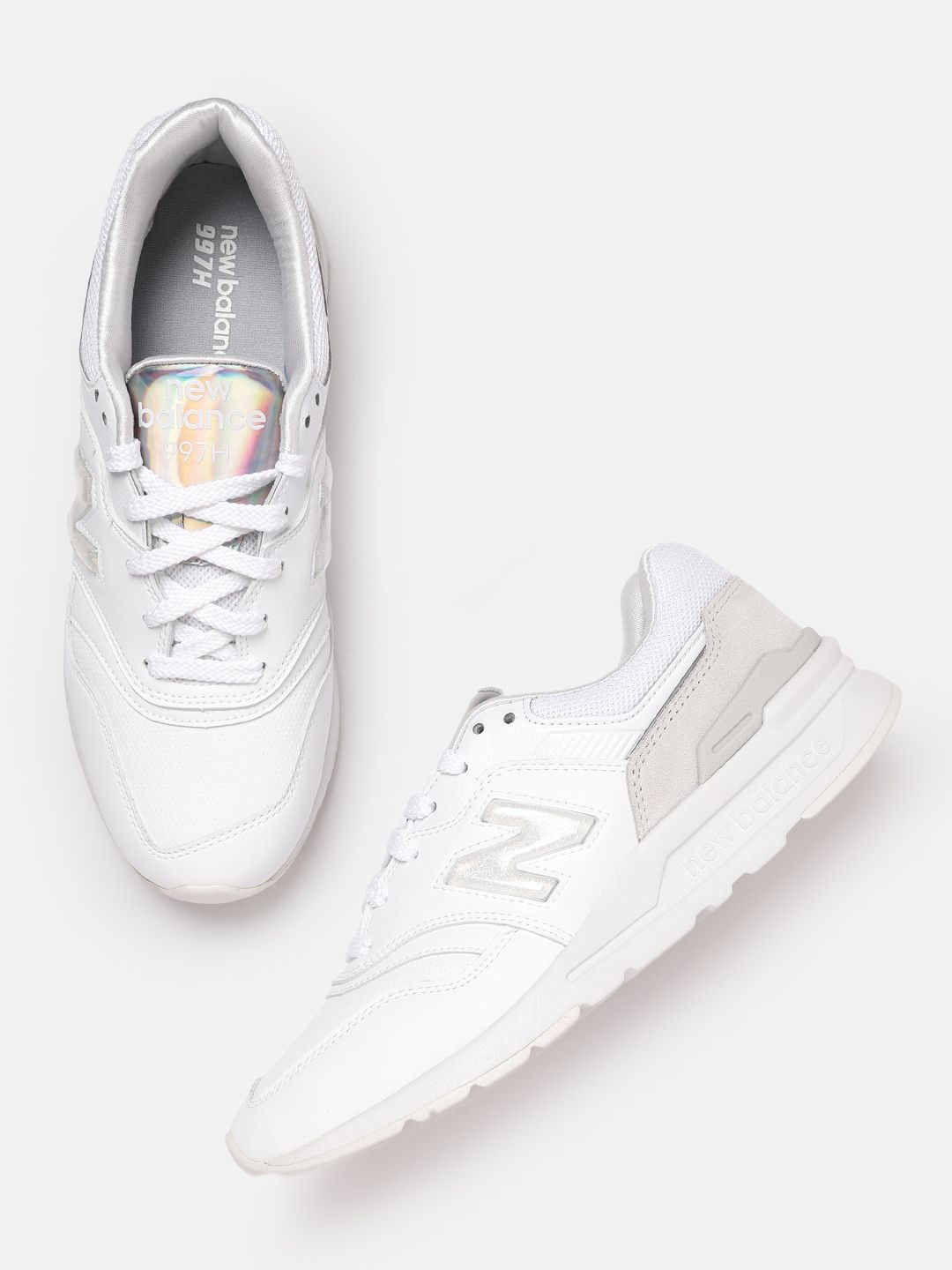 New Balance Women White Perforated Sneakers Price in India
