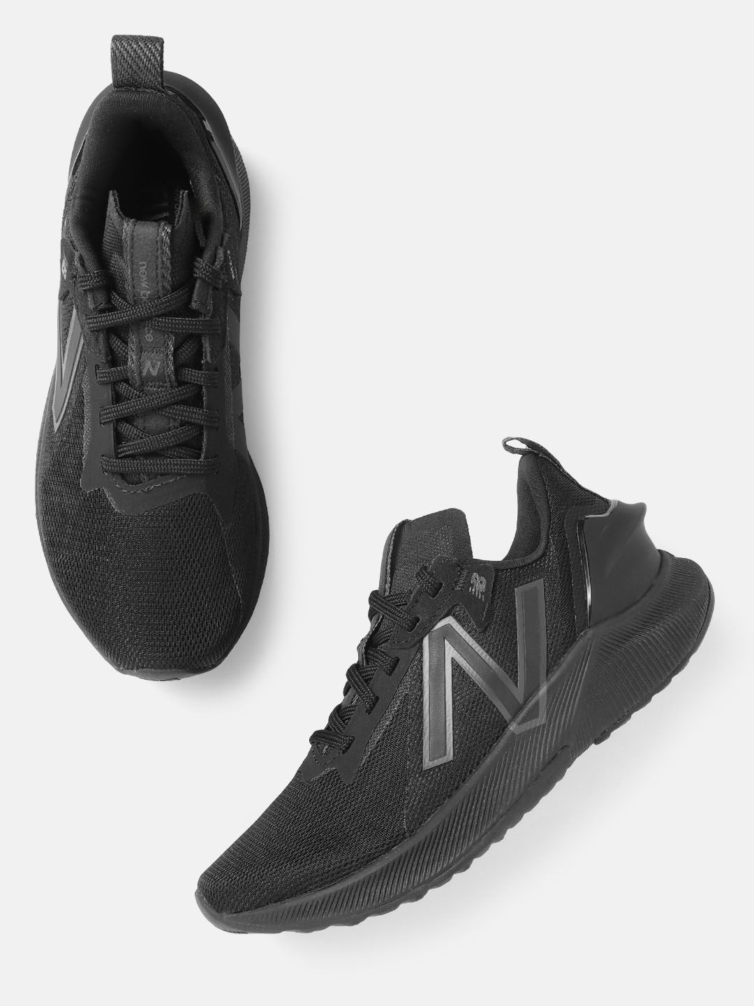 New Balance Women Black Solid Woven Design Propel Remix Running Shoes Price in India