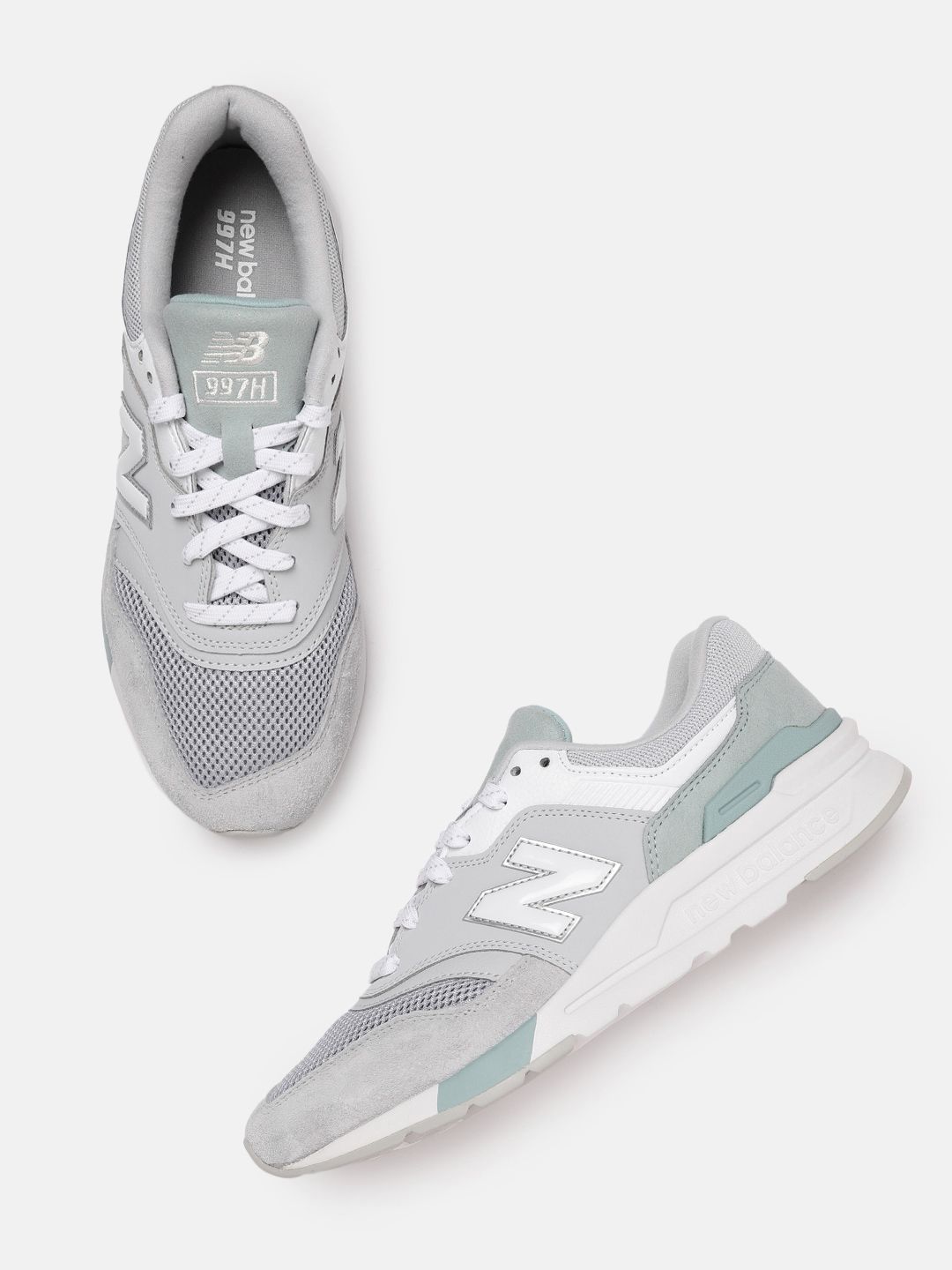 New Balance Women Grey Woven Design Sneakers Price in India