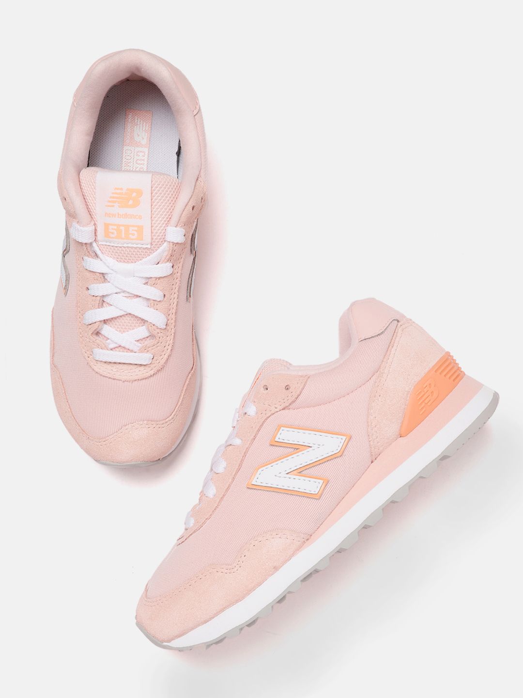 New Balance Women Pink Woven Design Suede Sneakers Price in India