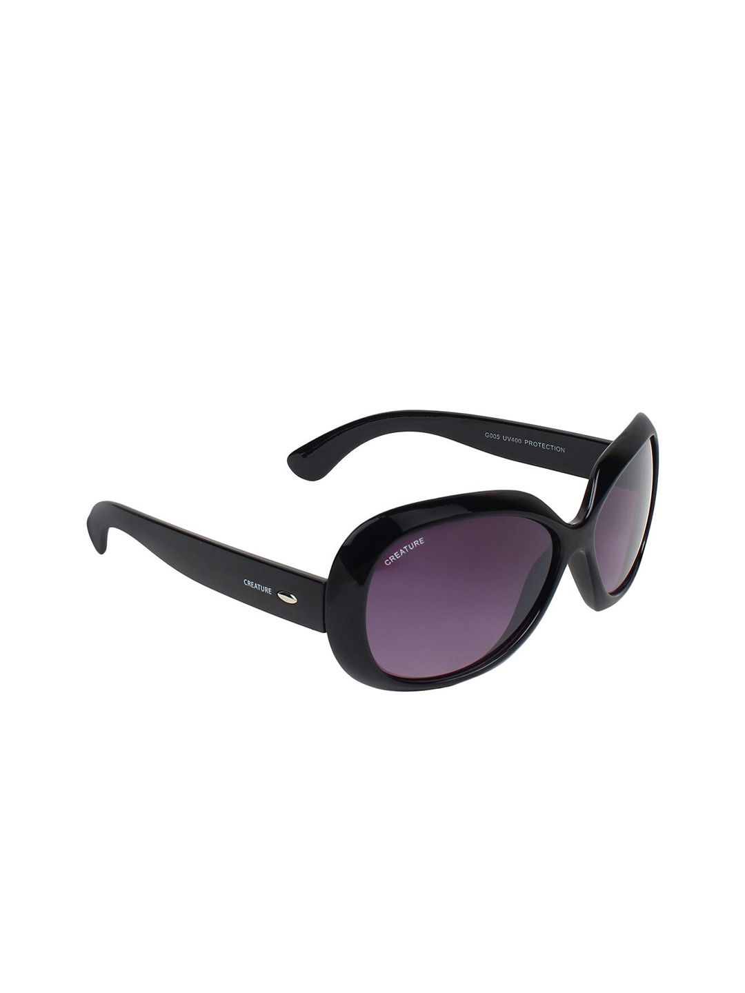 Creature Women Purple UV Protected Oversized Sunglasses Price in India