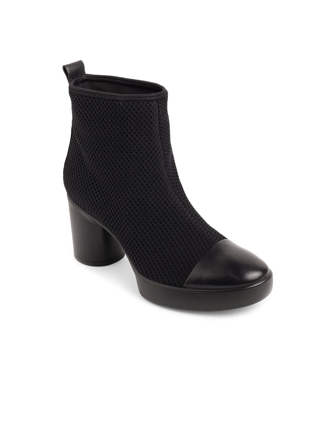ECCO Women Black Contemporary Formal Heeled Boots Price in India