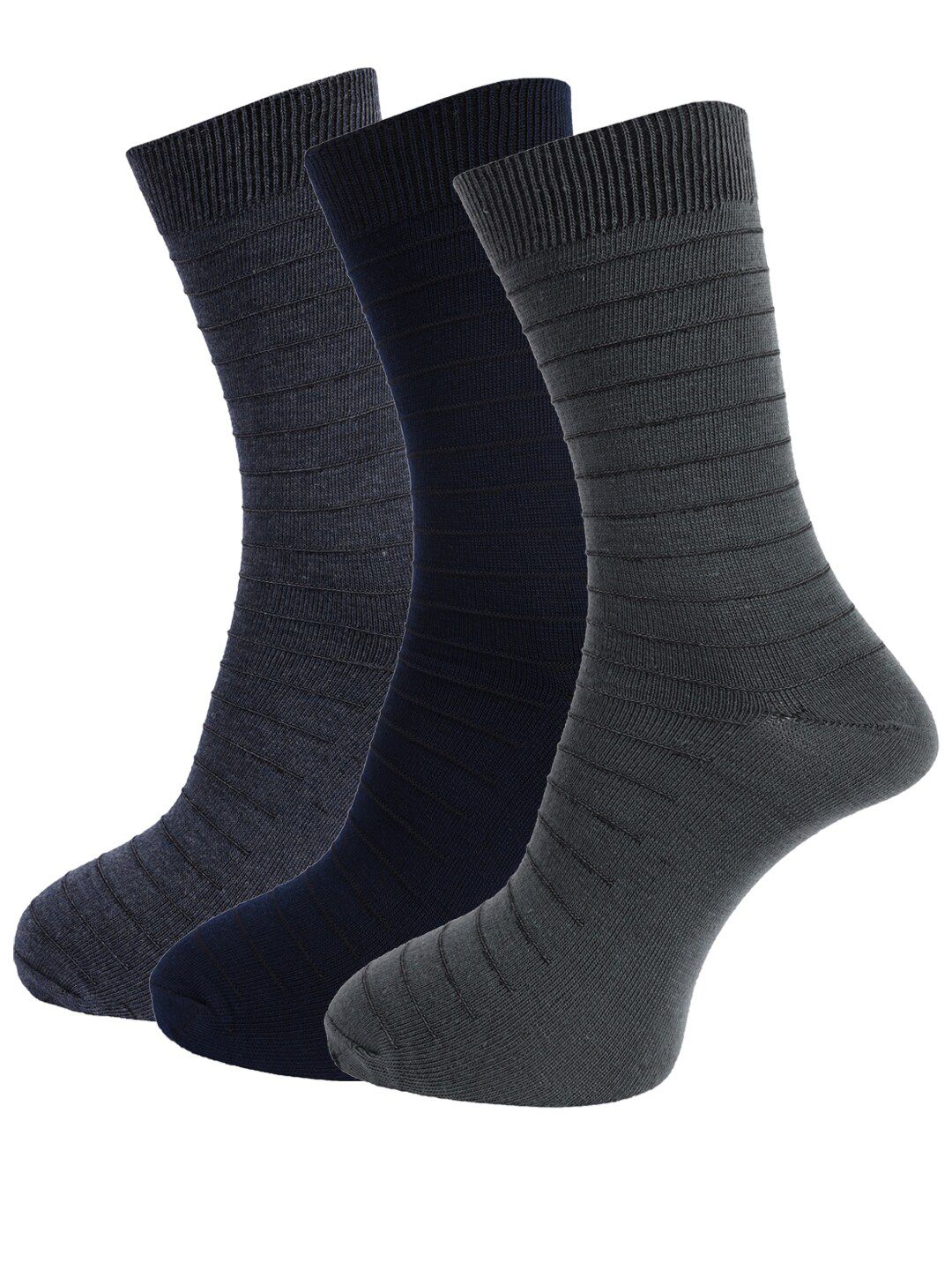 Dollar Socks Men Pack of 3 Assorted Patterned Above Ankle Length Socks