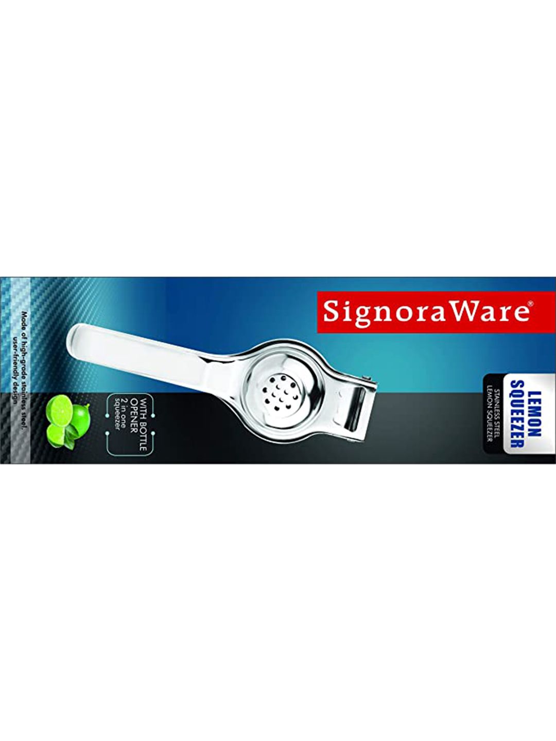SignoraWare Set of 3 Silver-Toned Stainless Steel Lemon Squeezer with Bottle Opener Price in India