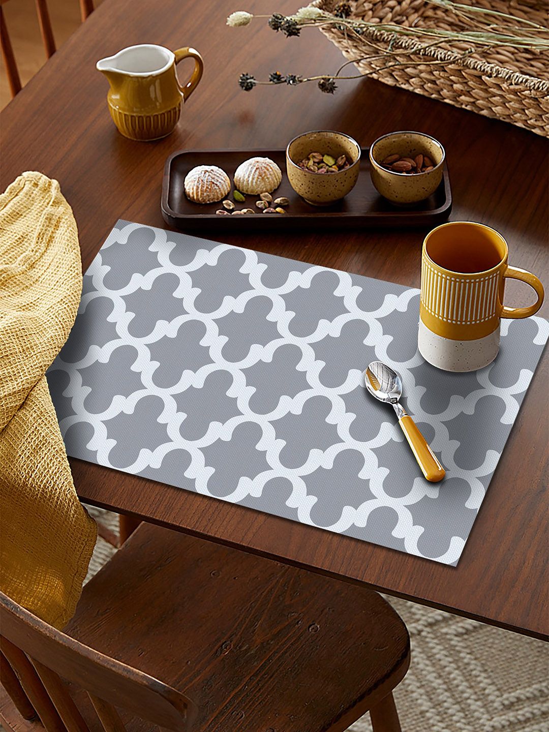 AEROHAVEN Unisex Grey Table Placemats Price in India
