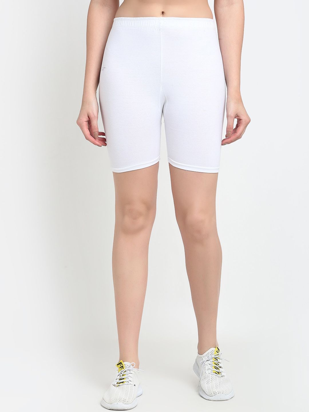 Jinfo Women White Cycling Sports Shorts Price in India