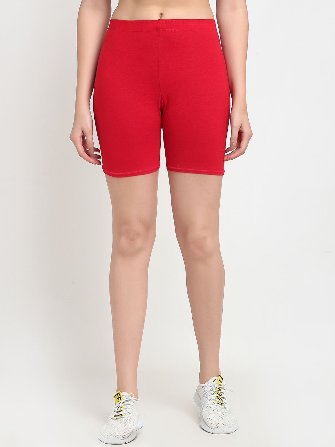 Jinfo Women Red Cycling Sports Shorts Price in India