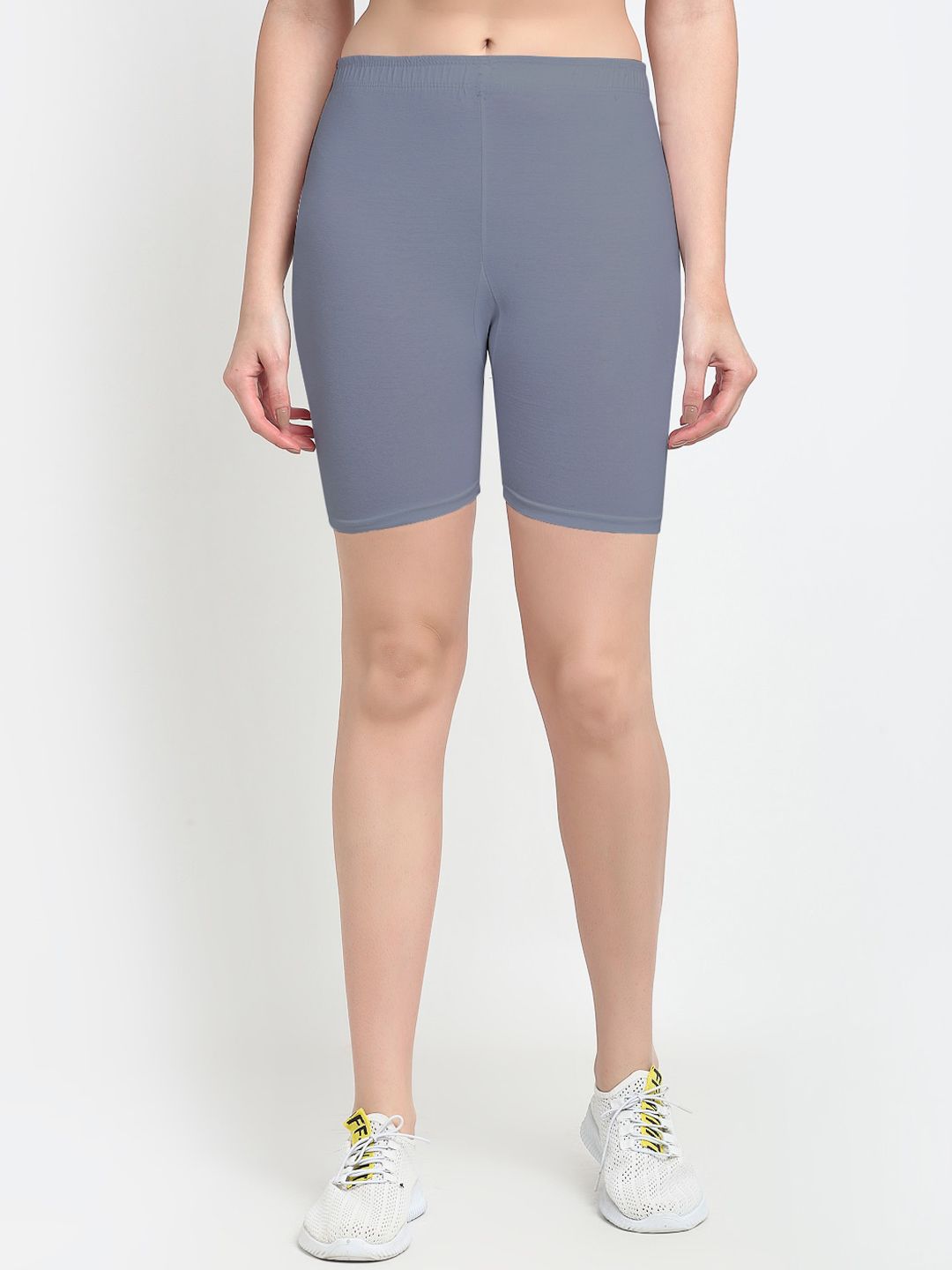 Jinfo Women Grey Cycling Sports Shorts Price in India