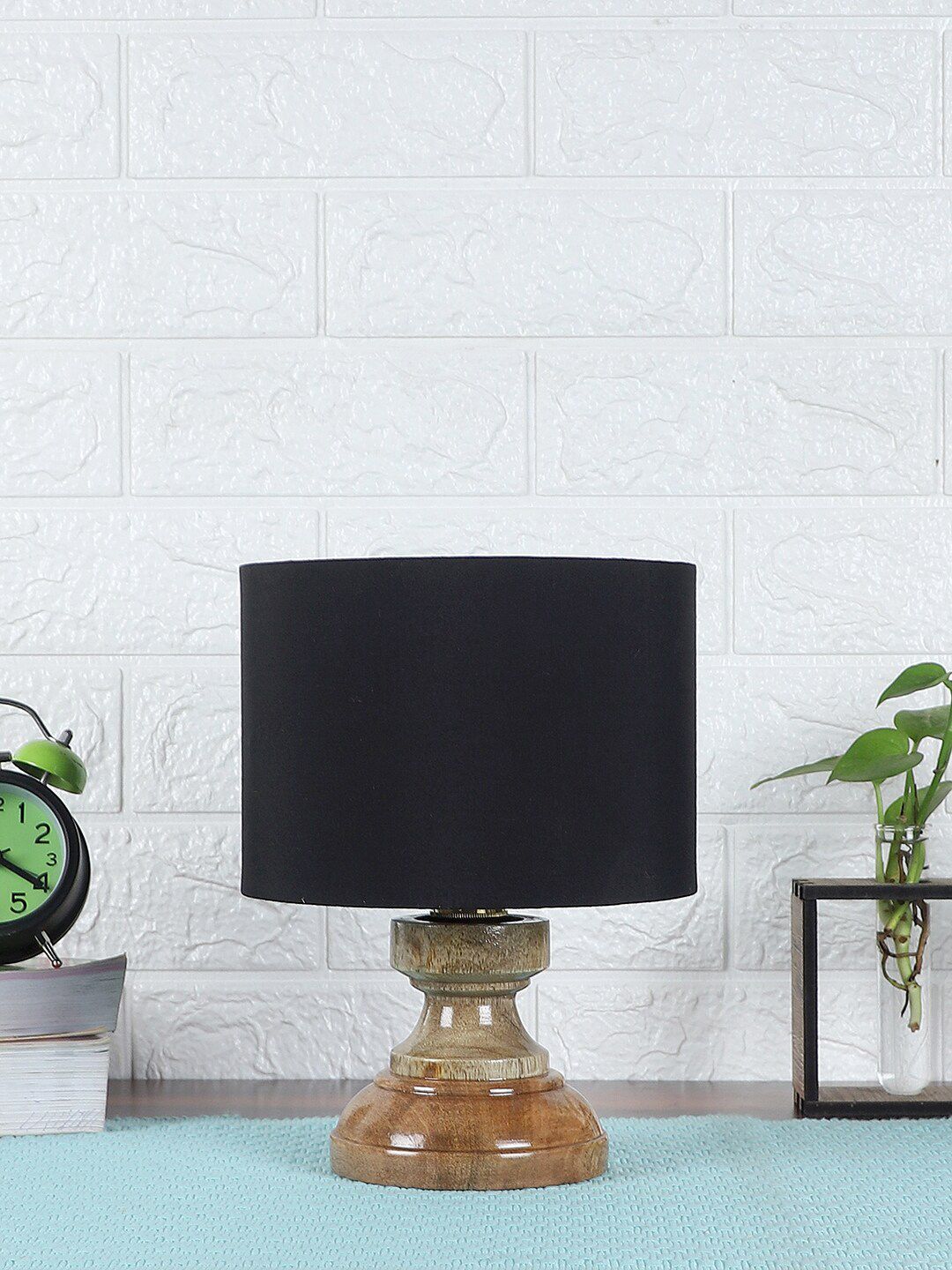 Devansh Black Traditional Table Lamp Price in India