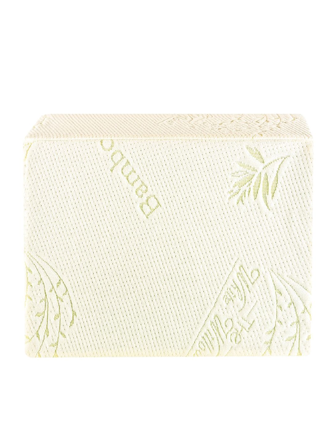 The White Willow Light Green Memory Foam Small Cube Pillow Price in India