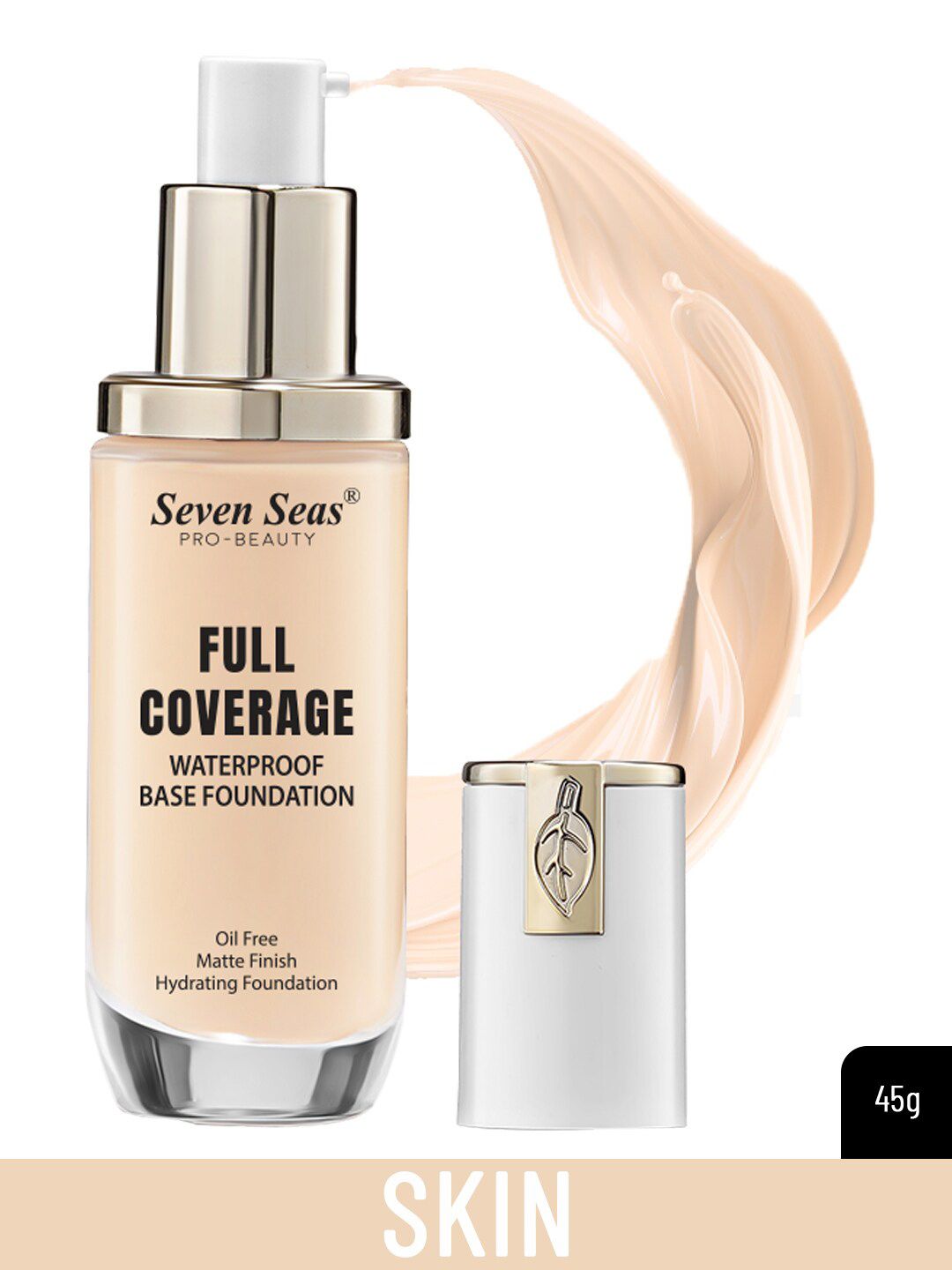 Seven Seas Full Coverage Waterproof Matte Finish Base Foundation - Skin Price in India