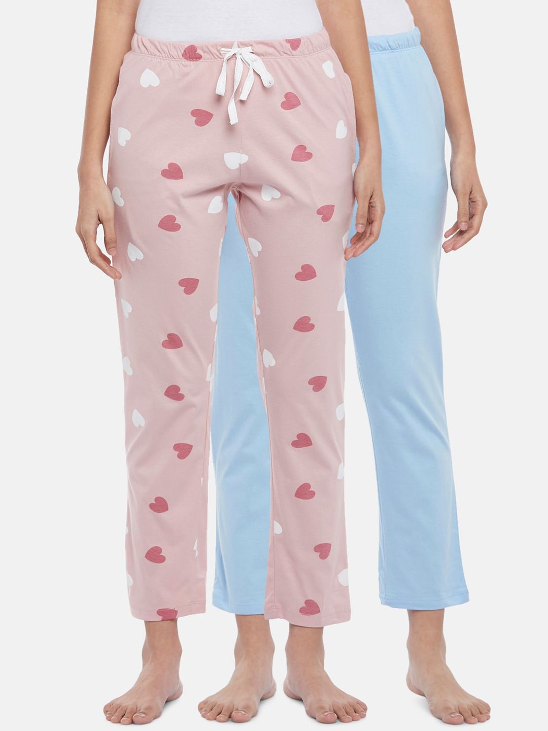 Dreamz by Pantaloons Women Pack of 2 Printed Cotton Lounge Pants Price in India