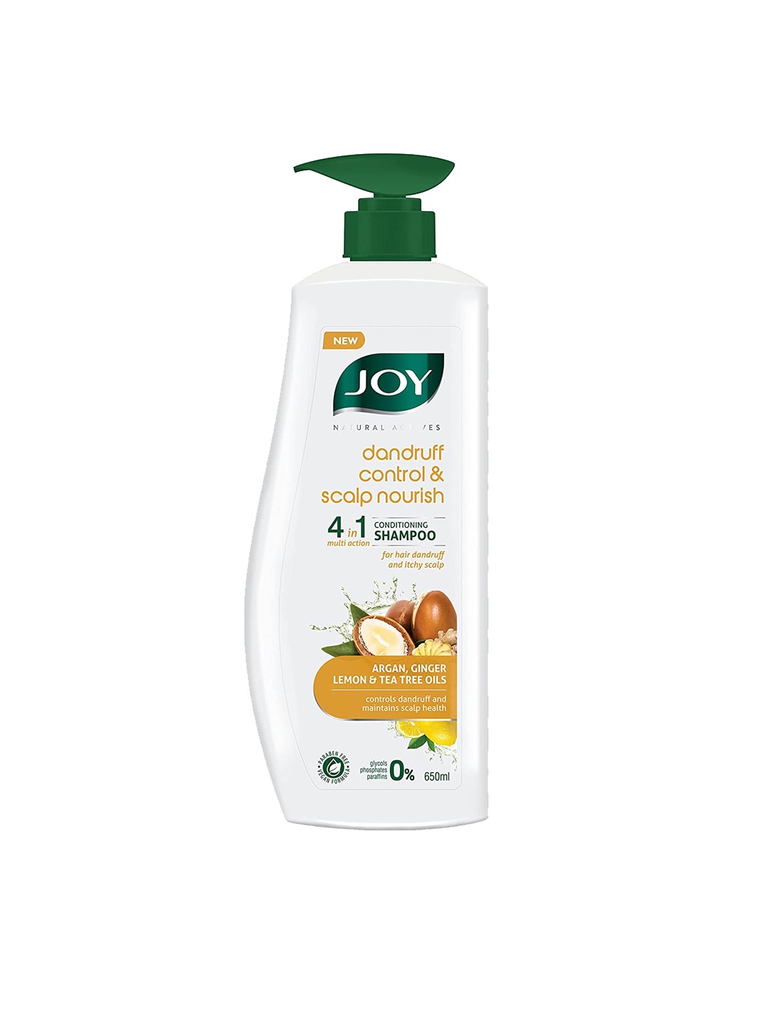 JOY Natural Actives Dandruff Control & Scalp Nourish 4 In 1 Conditioning Shampoo - 650 ml Price in India