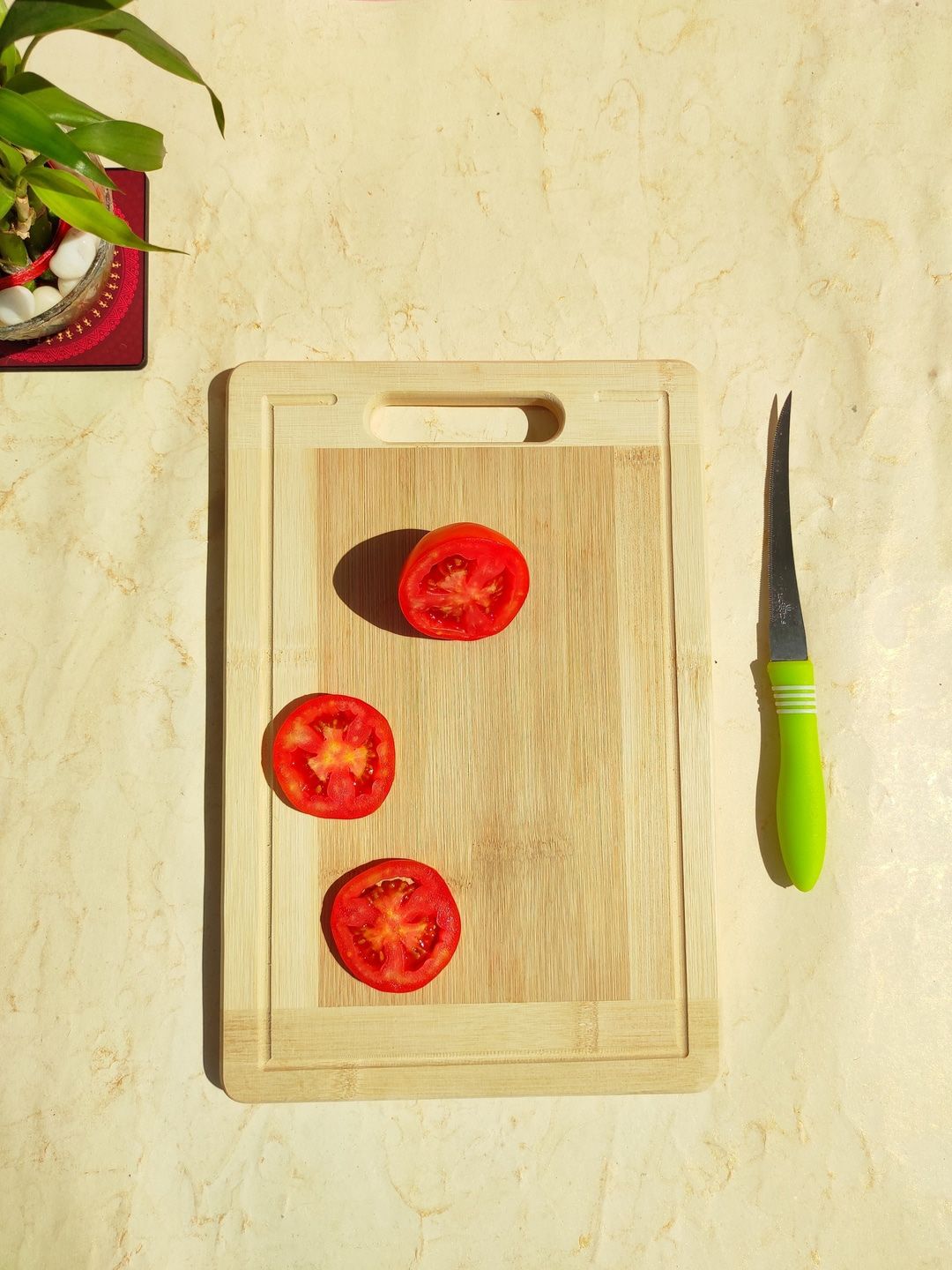CRAYTON  Brown Solid Wood Chopping Board Price in India