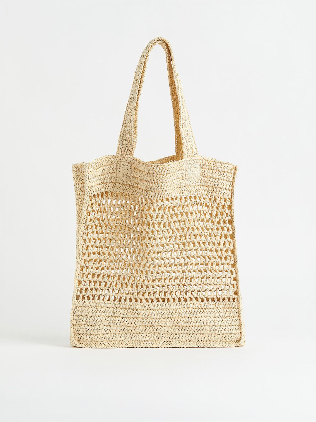 H&M Women Beige Straw shopper Price in India