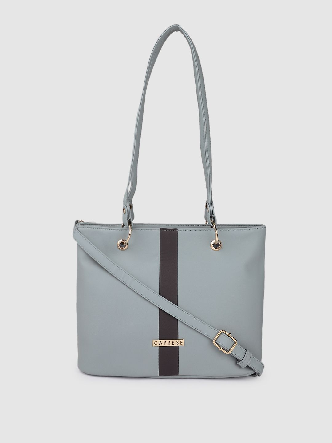 Caprese Women Blue Solid Shoulder Bag Price in India