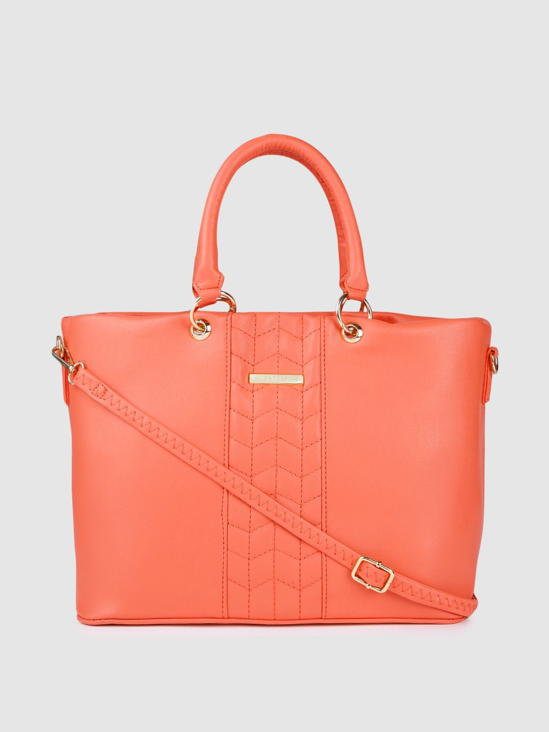 Caprese Coral Leather Handheld Bag Price in India
