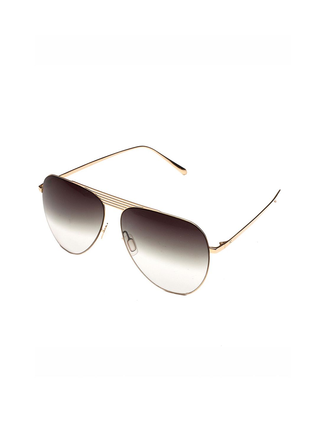 French Connection Unisex Green Lens & Gold-Toned Aviator Sunglasses with UV Protected Lens Price in India