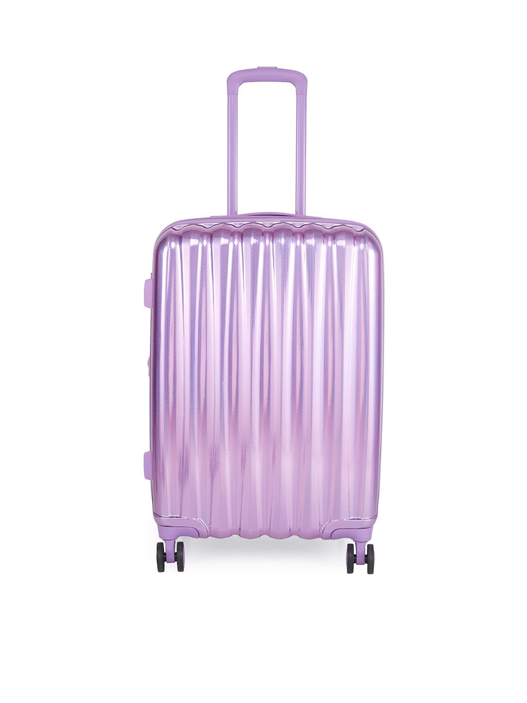 DKNY Purple Textured Hard Medium Suitcase Price in India