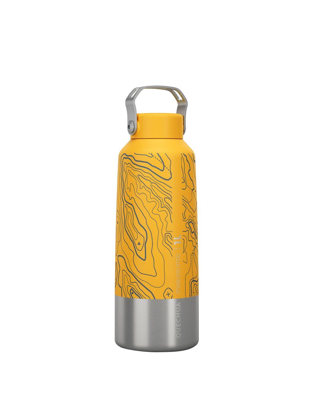 Quechua By Decathlon Yellow Limited Edition Hiking Water Bottle 1L MH100 Price in India