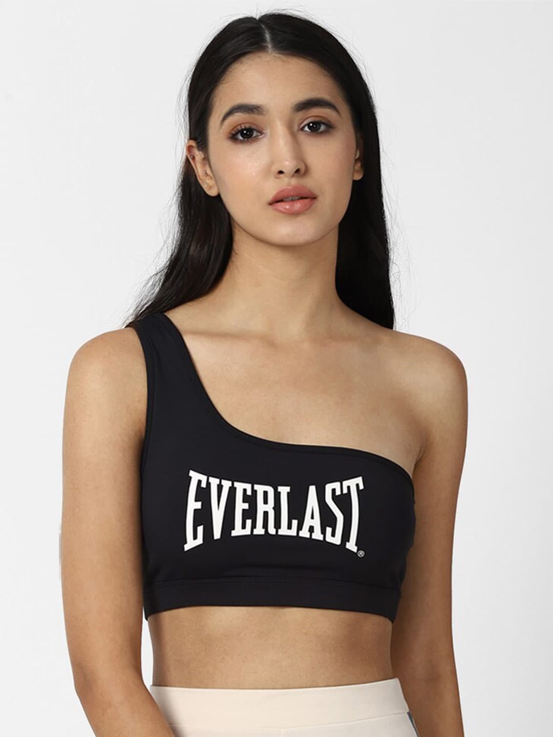 FOREVER 21 Black Abstract Non Padded One Shoulder Bra Price in India