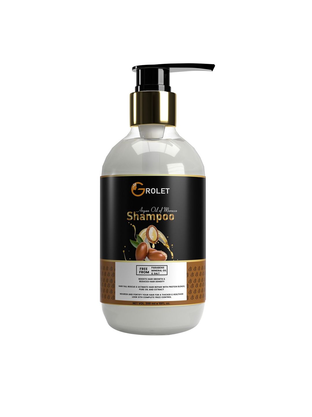 GROLET Argan Oil of Morocco Keratin Shampoo for Hair Strengthening - 300ml Price in India