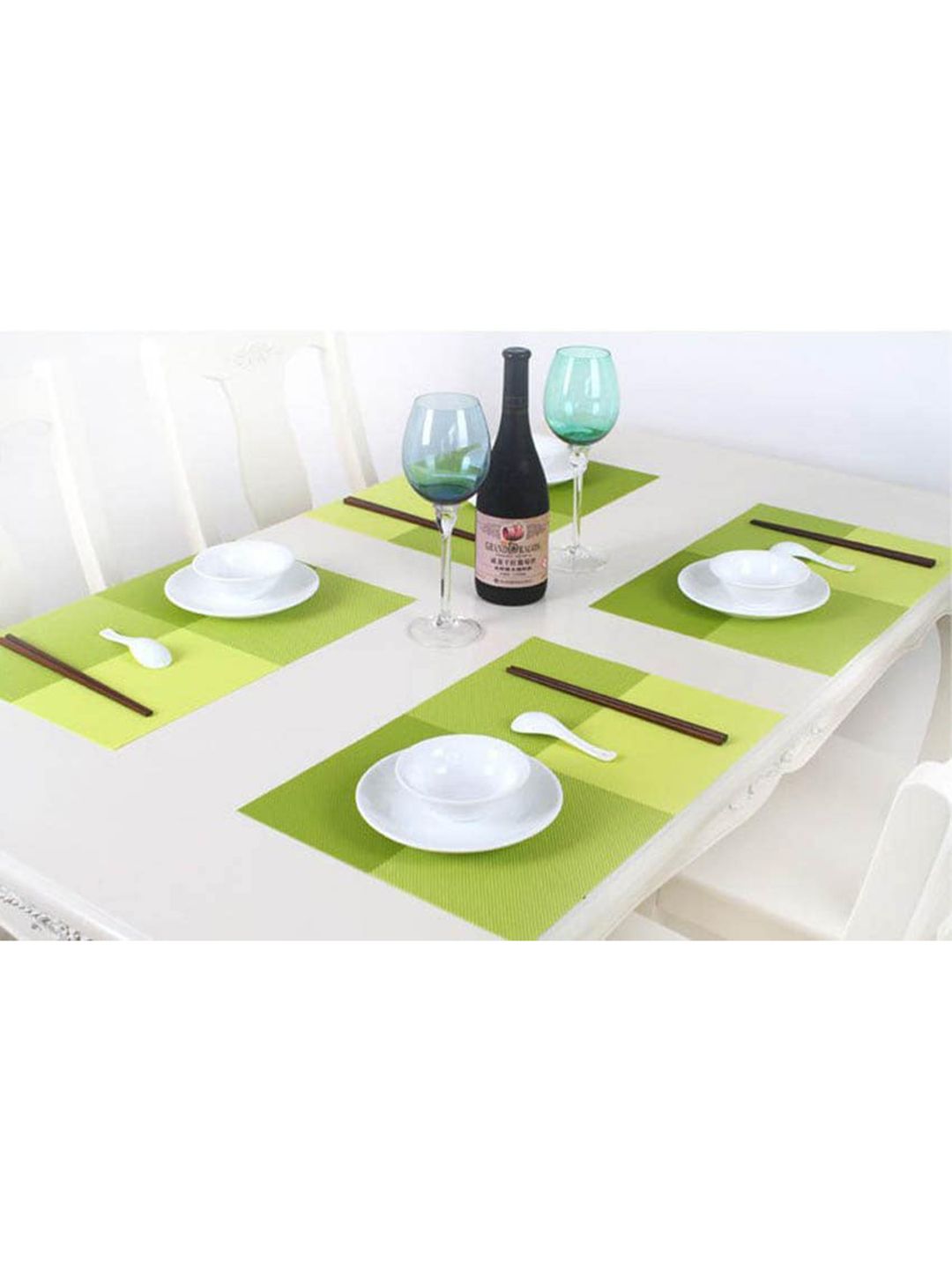 SKYLOFTS Kids Set of 4 Green Table Placemats Price in India