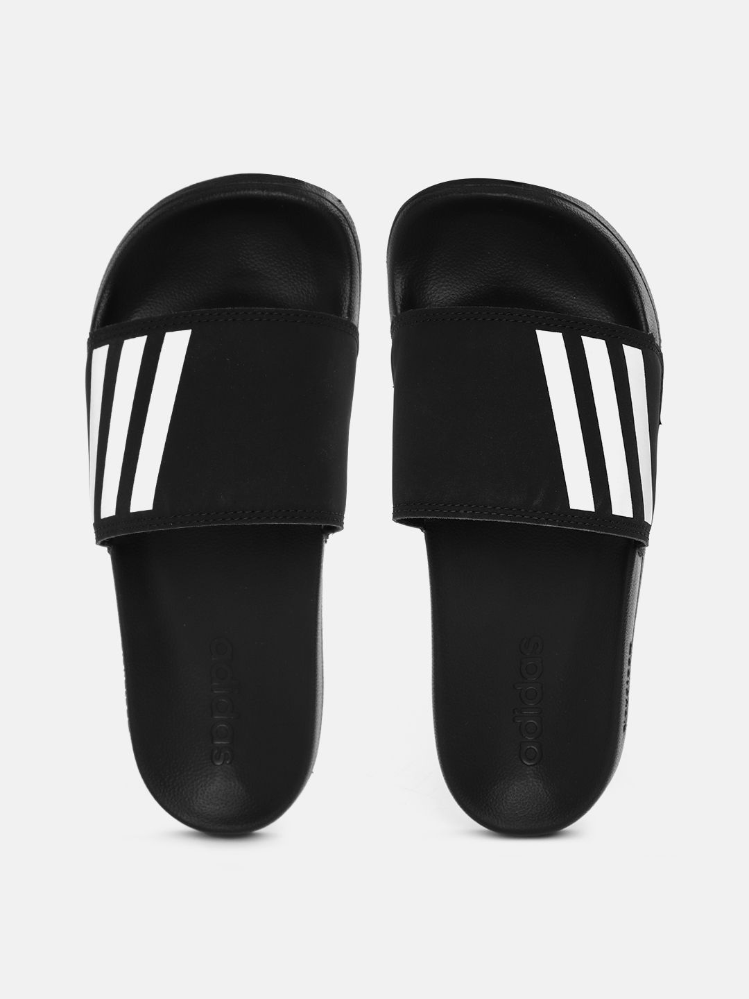 Adidas black sliders online mens