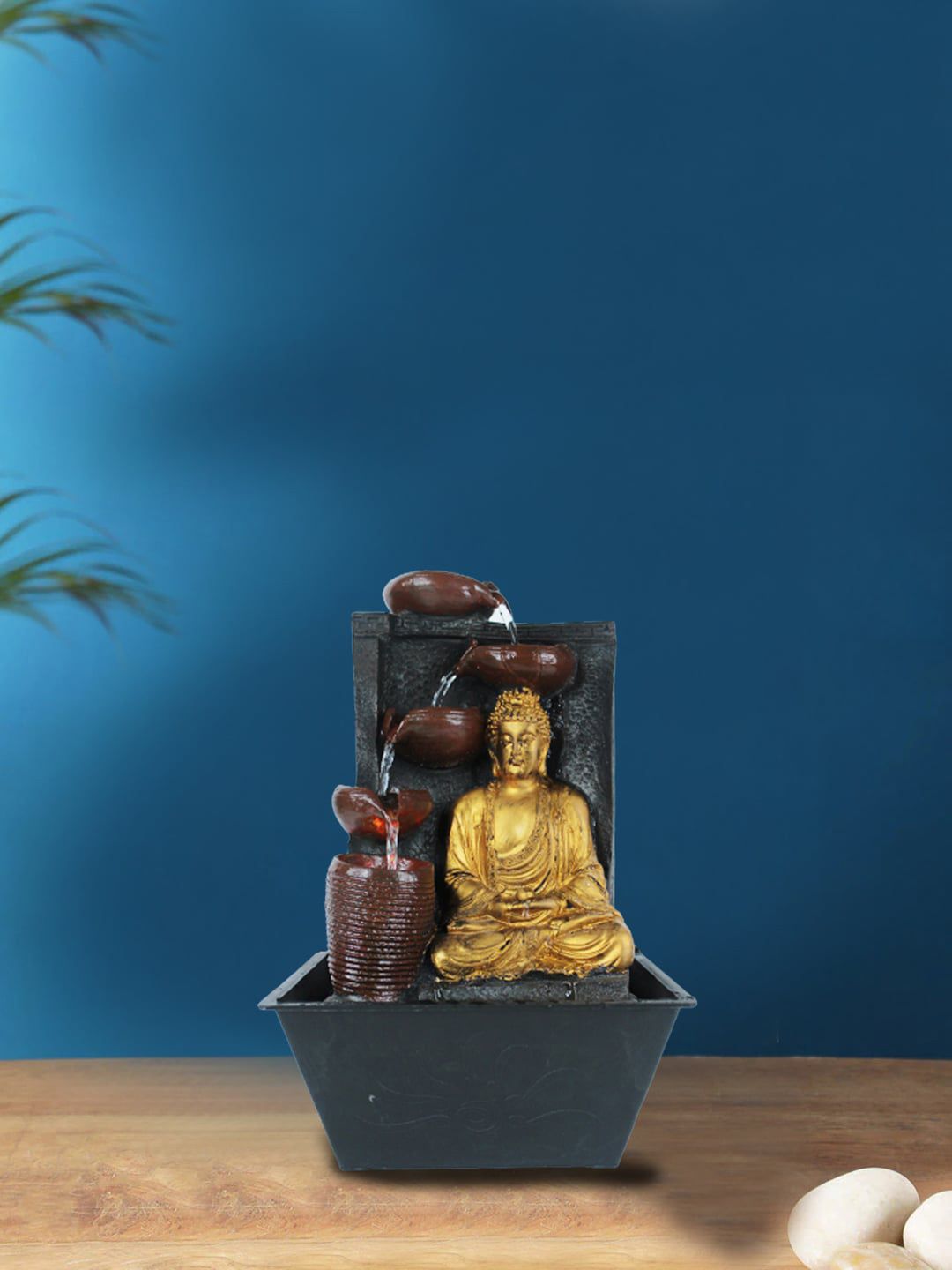 Wonderland Golden Table top Buddha Fountain Price in India