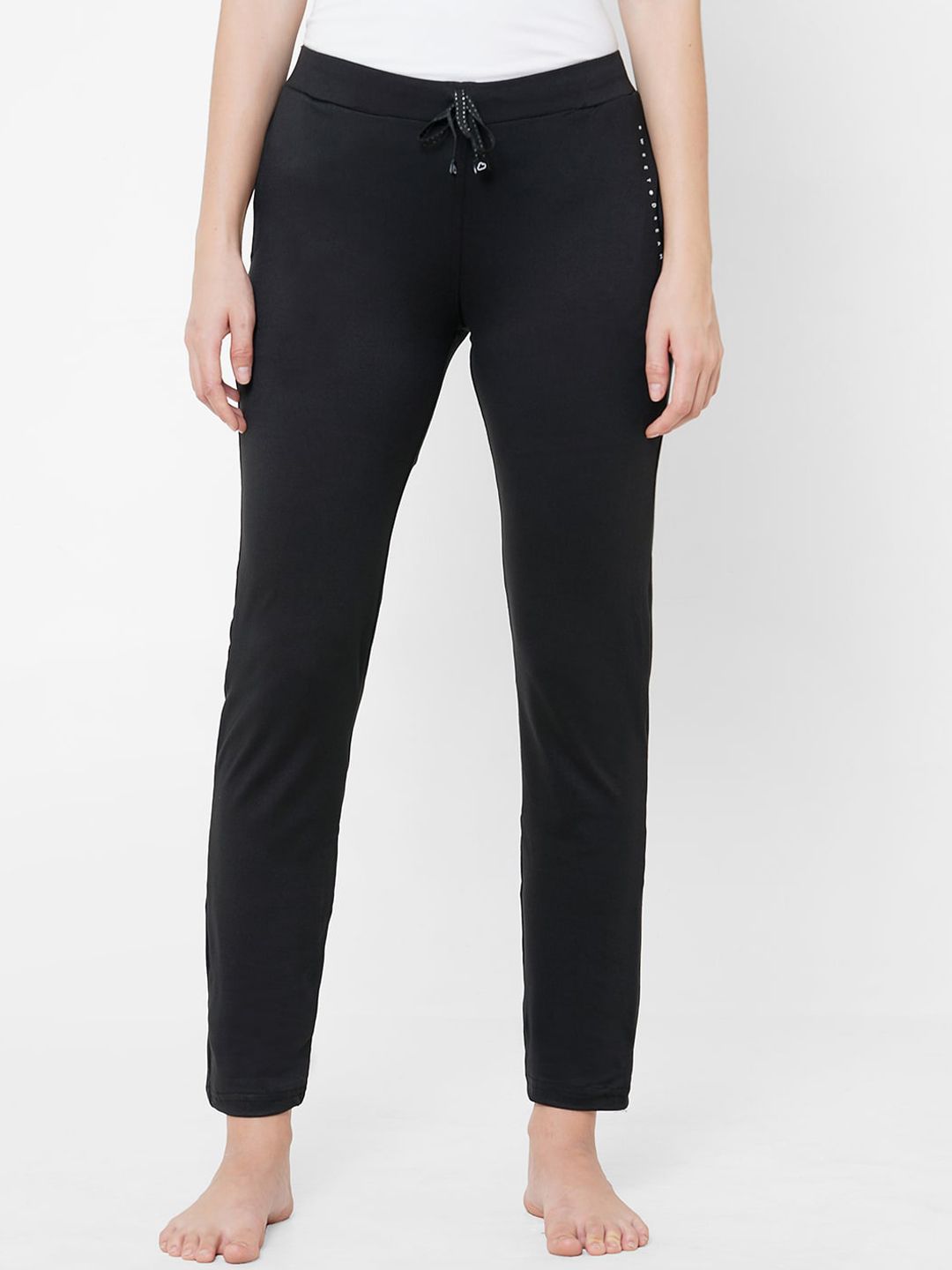 Sweet Dreams Women Black Solid Lounge Pants Price in India