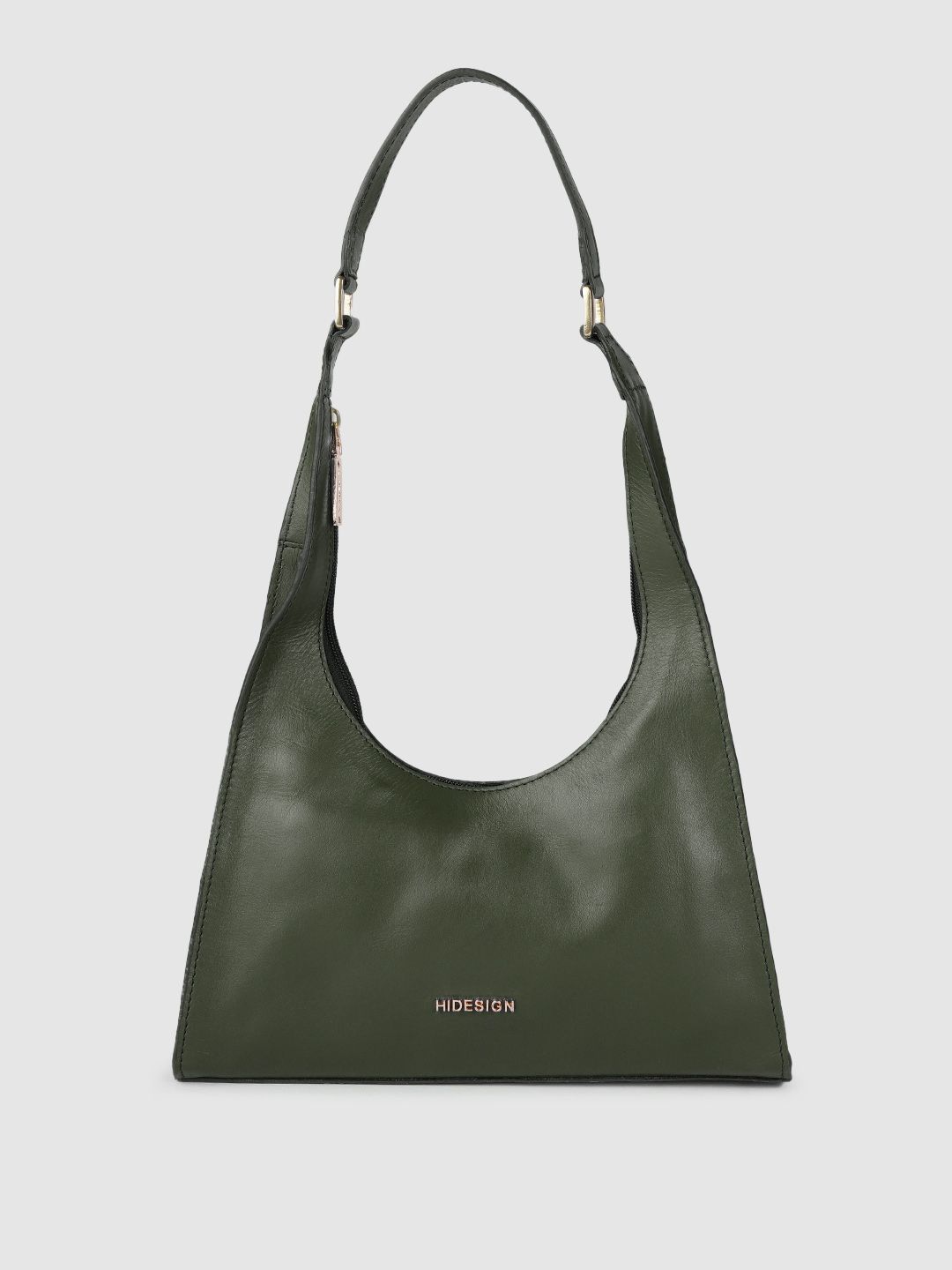 Hidesign Women Green Leather Solid Hobo Bag Price in India