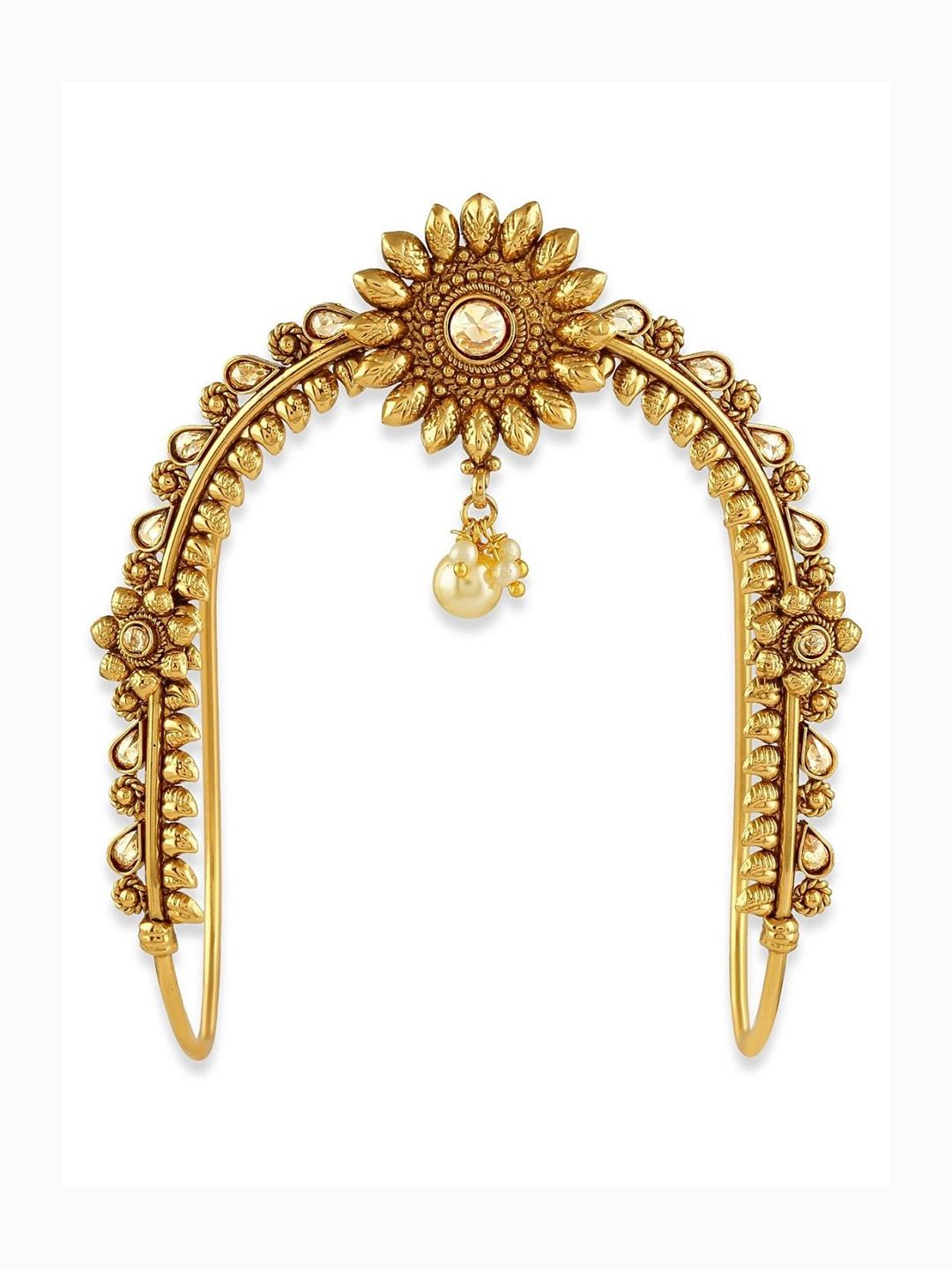 AccessHer Women Gold-Plated Brass Armlet Bracelet Price in India