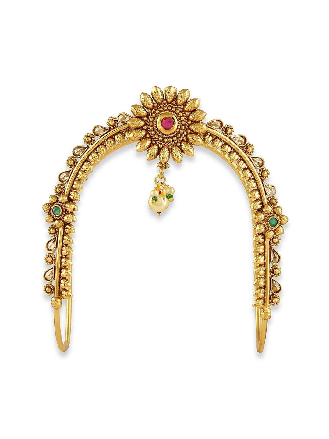 AccessHer Women Gold-Plated Brass Armlet Bracelet Price in India