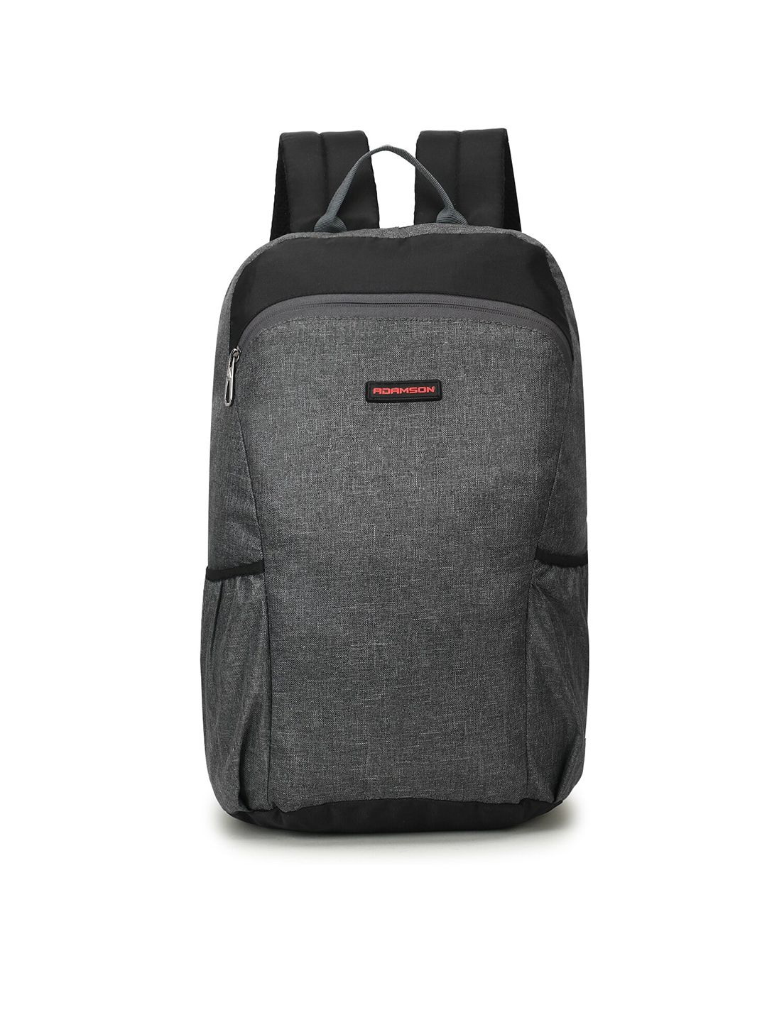 ADAMSON Unisex Grey & Black Backpack with Hip Strap Price in India