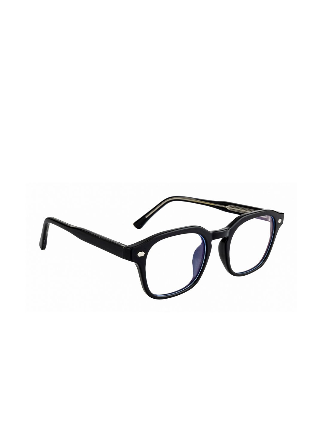 Ted Smith Unisex Black Full Rim Wayfarer Frame TSI-B011_BLK Price in India