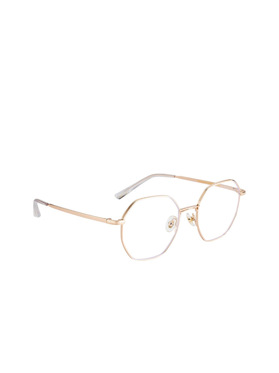 Ted Smith Unisex Rose Gold Full Rim Square Frames TSI-B002_R.GLD Price in India