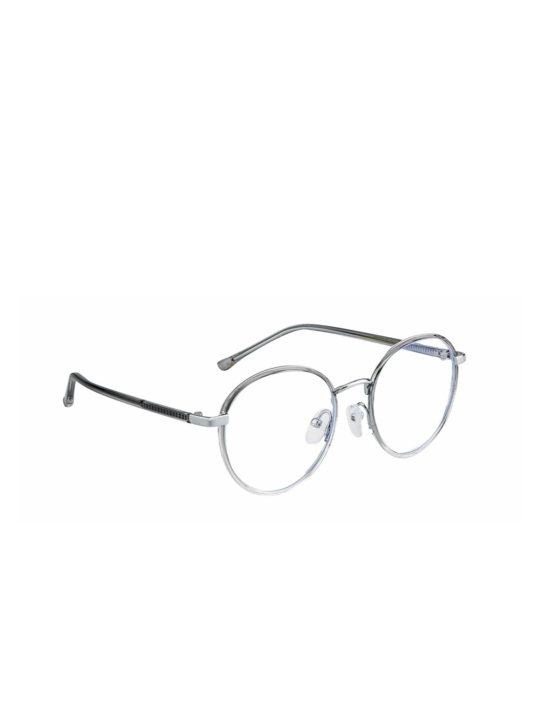 Ted Smith Unisex Grey Full Rim Round Frames TSI-B012_GRY Price in India